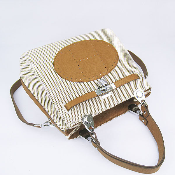 Replica Hermes New Arrival Double-duty handbag Light Coffee 60668